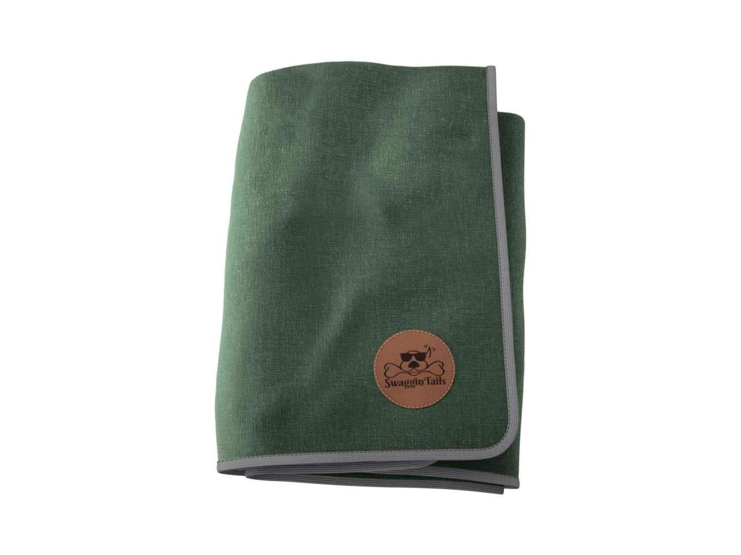 Swaggin Tails Plaid Hundedecke Waldgrün 5 Swaggin Tails Plaid Hundedecke Waldgrün – Bild 3
