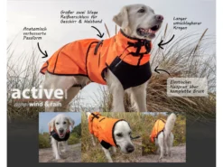 Active Cape Elastic Wind &amp; Rain Orange