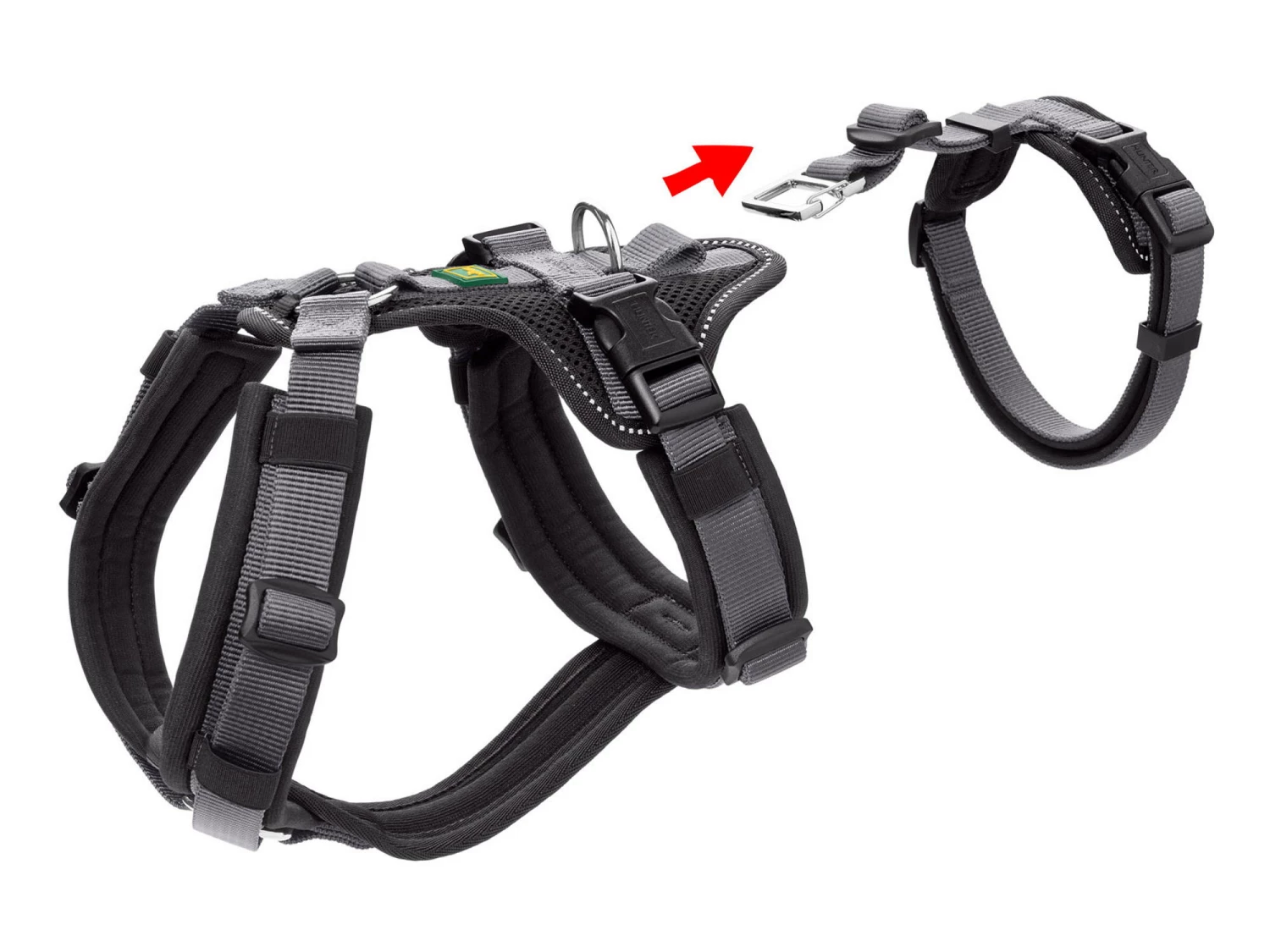 Hunter Sicherheitsgeschirr Maldon Schwarz/grau 7 Hunter Sicherheitsgeschirr Maldon Schwarz/grau – Bild 5