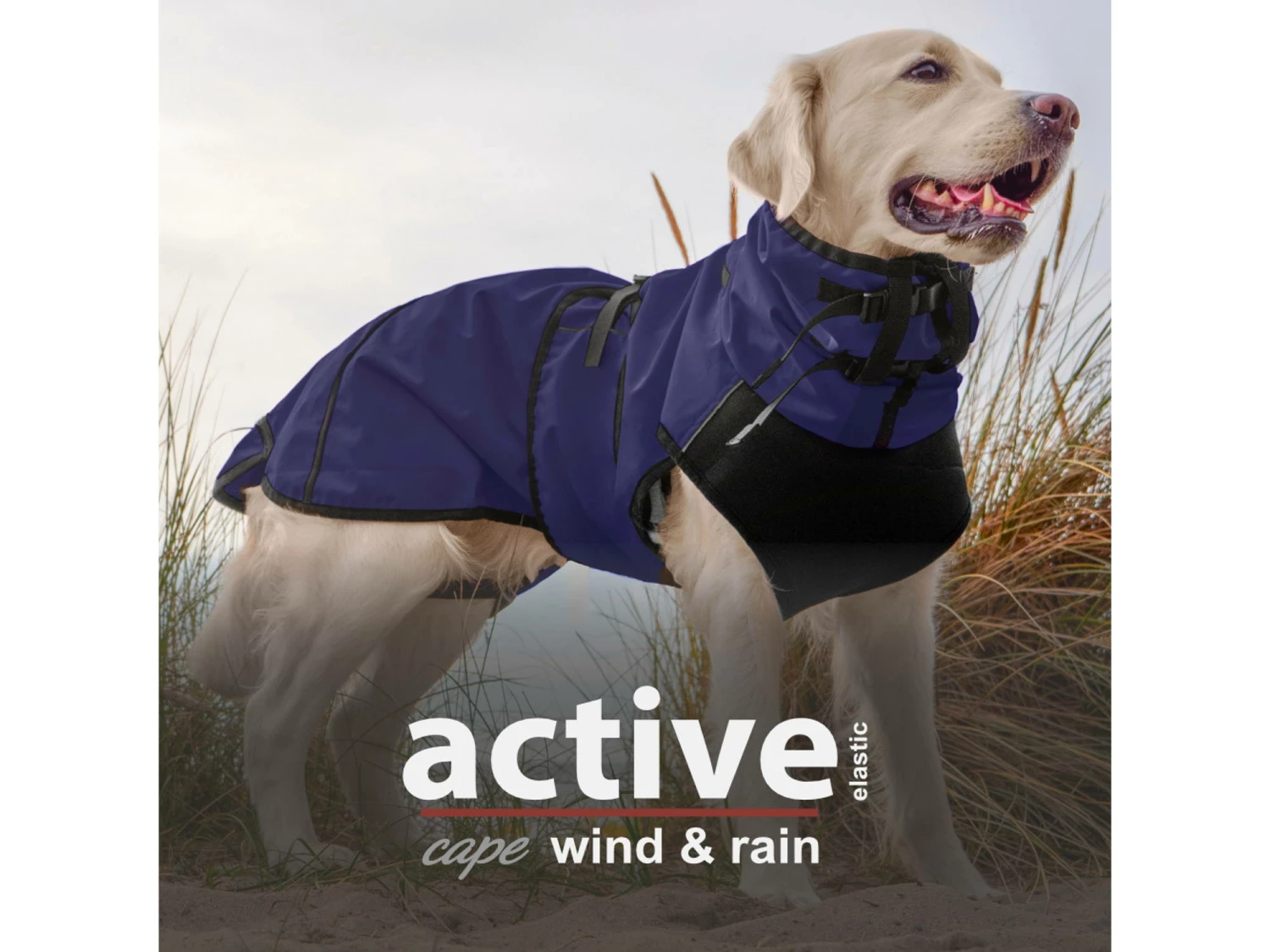 Active Cape Elastic Wind & Rain Dark Blue 3 Active Cape Elastic Wind & Rain Dark Blue